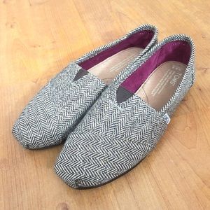 TOMS Classic Metallic Tweed Slip-On WMNS Size 8.5